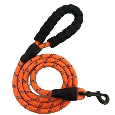 China Padded Nylon Pet Leash Soft Padded Thick Handle Lead Leash For Small Medium And Large Dogs for sale