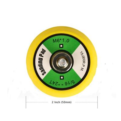 China 2Inch 50mm Bodywork M6 Hook&Loop PU Backing Pad Pad For Air Sander for sale