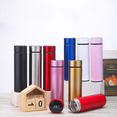 China Viable Dual Wall Thermos Design Time Marker Reminder With Led Temperature Display Vacuum Flask Stainless Steel Smart Water Bottle for sale