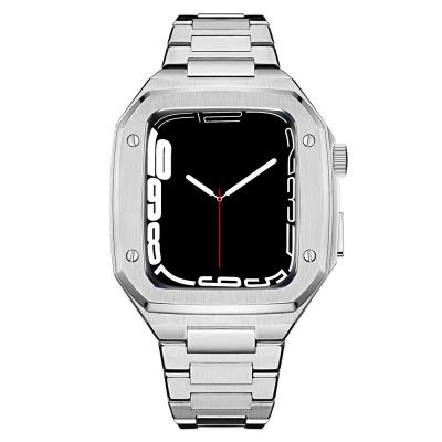 China Luxury Custom Logo No Smart 316l Stainless Steel Watch Case For Apple I Watch Series 7 6 45MM 41MM 40MM 44MM Apple Watch Case for sale