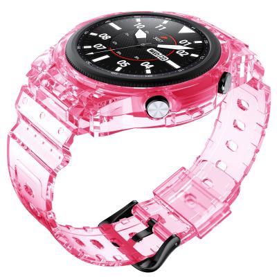 China Good Quality Transparent Samsung Watch Band 20mm Plastic Smart Luxury tpu Straps For Samsung Galaxy Smart Watch 3 for sale