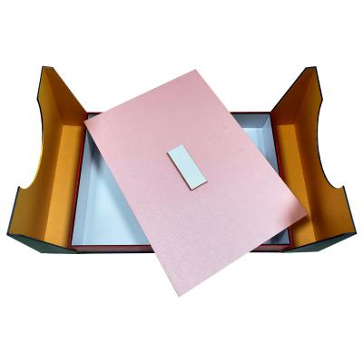 China Customized And Customized Recyclable Two-sides Opening Paper Packing Boxes With Lid For Mooncake And Snacks for sale