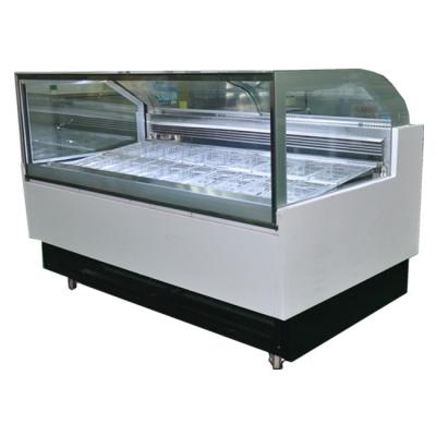 China Hot Selling Single-temperature Ice Cream Showcase Gelato Display Freezer Factory Supply for sale