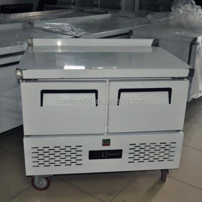 China The Single-temperature HaiYao 250 liter prep table bench refrigerator and freezer TG1200W2F for sale