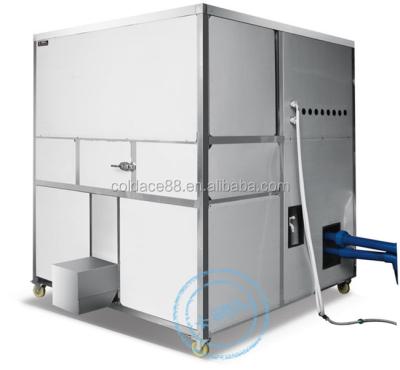 China 304 Stainless Steel Industries Ice Maker Machine 2000kg 24 Hours Production In Storage Bin Ice for sale