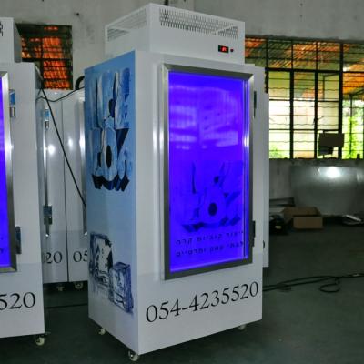 China Single-temperature indoor gas station bagged ice storage bin for freezing ice for sale