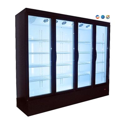 China Hotels Glass Stile Doors Beverage Cooler Showcase for sale