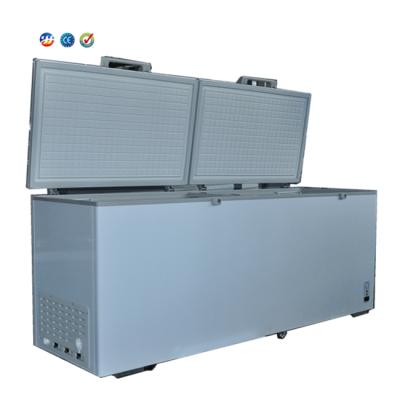 China Wholesale 1750L Single-Temperature Double Doors Low Temperature Storage Chest Freezer 2 Compressor for sale