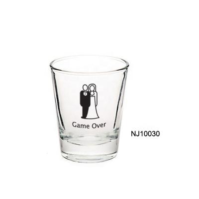 China Shot glass stocked for vodka glass, custom glassware for sale