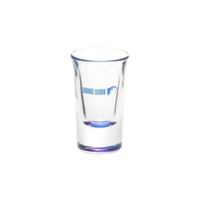 China Viable Customized Shot Glass For Vodka Glass Custom Glassware With Decal Logo Printing for sale