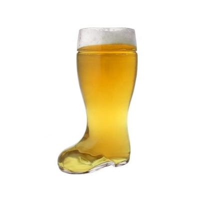 China New Classic/Postmodern Handmade Beer Glass Large Boot Shaped Mug Stoneware Beer Mugs From Glassware Maker for sale