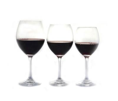 China Sustainable 580ml 420ml 350ml Customized Clear Red Wine Glass for sale