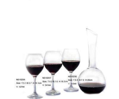 China Viable clear glass of red wine for sale