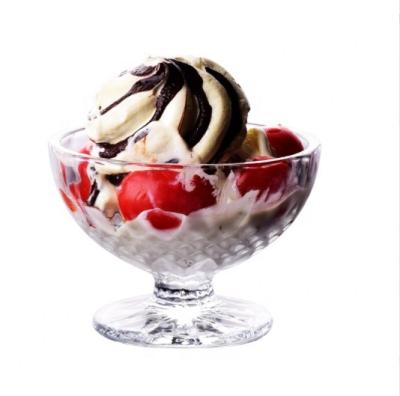 China Minimalist 220ml Ice Cream Glass Cup Dessert Cup Sweet Bowl for sale