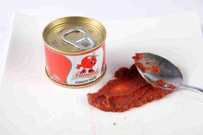 Chine La couleur rouge a étamé la matière première fraîche en boîte Brix 28 - 30 de la sauce tomate 100% à vendre