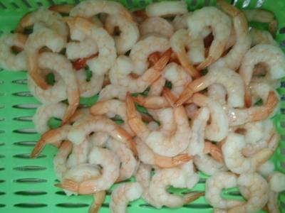 China Mariscos congelados frescos del camarón blanco de Vannamei con plazo de ejecución rico del cortocircuito de la nutrición en venta