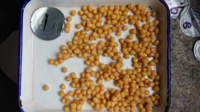 China Garbanzos conservados deliciosos en Brine 3 años de lata abierta fácil 425g, 567g, 800g de la vida útil en venta