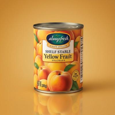 China Always Fresh Always Delicious Shelf Stable Canned Yellow Fruit Peacheses for sale