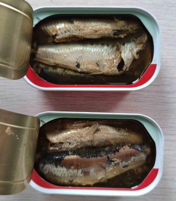 China de Ingeblikte Sardines van 0.125kg HALAL in Plantaardige olie Te koop