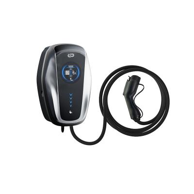 China AC Home Charging IP 65 IEC 62196 EV Car Charger Wall Type 1 - 2 Portable Type 7kw Charger For Electric Vehicle for sale