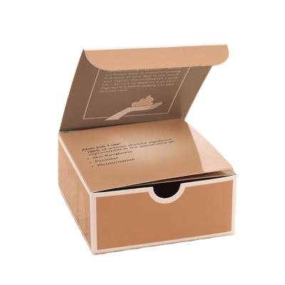 China Recyclable Recyclable Coated Paper Packaging Boxes For Face Cream Custom Order Wholesale Cosmetic Packing Box for sale