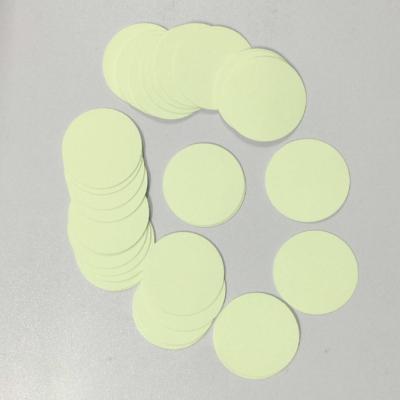 China Decorative Sticker Custom Shaped Green Light Luminous Stickers Wholesale Round Circle Dot Glow In The Dark Sticker for sale