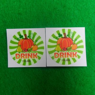 China Custom Decorative Sticker Logo Printing Glow Sticker In Dark Green Light Round Beer Label Luminous Stickers for sale