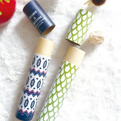 China Recycled Materials Recyclable Paper Packaging Tubes For Cosmetic Custom Round Cylinder Paper Tube Packaging for sale