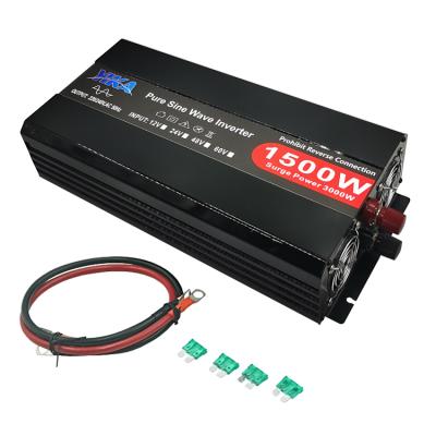 China Home Appliance Wholesale Price Power Inverter 1500W 12V 24V 48V AC 110V 220V 230V 240V 1500 Watt Pure Sine Wave Inverter for sale