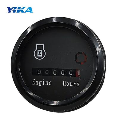 China Build Machinery Professional Mechanical Hour Meter DC 10-80V Engine Hour Meter For Auto Boat ATV UTV Snowmobile Tractor Generator for sale