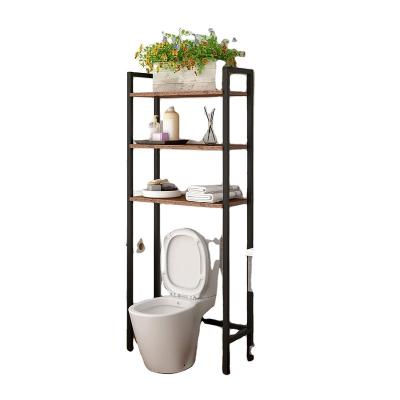 China Minimalist 3-Tier Toilet Storage Rack Over - The Toilet Cabinet Bathroom Organizer Industrial Bathroom Shelf for sale