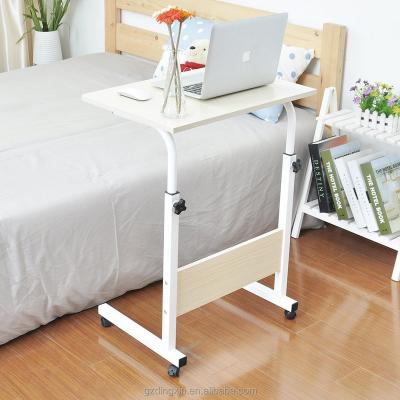 China Portable Trolley Tray Side Table Mobile Computer Stand Desk Adjustable Table Laptop Computer Desk PC for Bed Sofa for sale