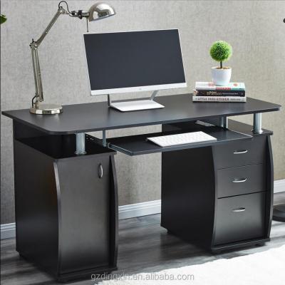 China PANEL Wooden Computer Desk with Cabinet and 3 Drawers for Home Office PC Furniture Workstation Furniture (DX-8585) for sale