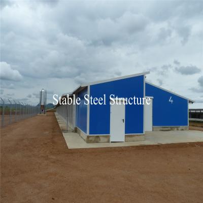 China Fine Price Prefabricated Steel Poultry Farm Chicken with best design for sale