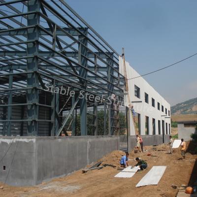 China ISO Certificated Industrial Prefabricated Steel Building with Office for sale