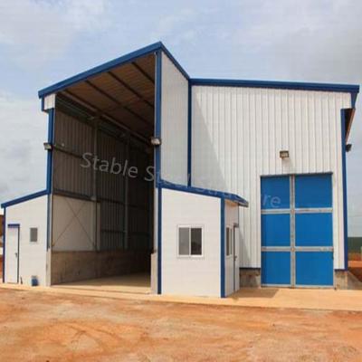 China Large Galvanized Steel Structure Workshop Shed with Discount and best design for sale