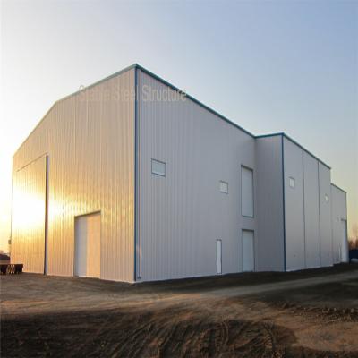 China Light Steel Structure Prefab Hangar with BV Certificate and nice apprance for sale