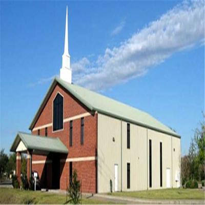 China Modern Design Steel structure Church Building with Low Cost and large space for sale