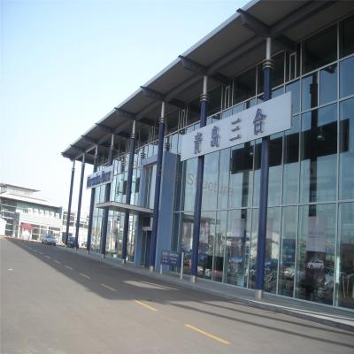 China Steel Structures 4s Car Shop building with Nice Design and large space for sale