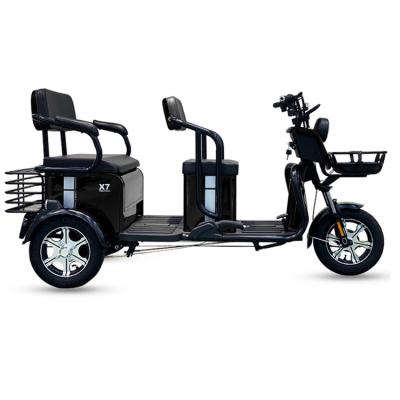 China Hot Selling High Quality Passenger 2 People Folding Fat Tire For Adults Children Electric Tricycle for sale