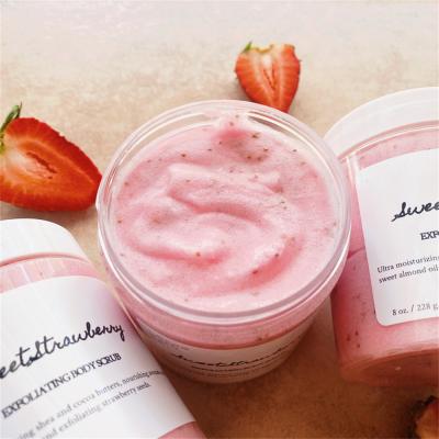 China Pure Herbal Wholesales Organic Body Care Scrub Yoni Bath Salt Strawberry Body Scrub for sale