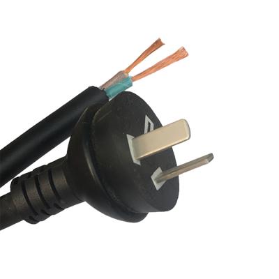 China Industrial Equipment IRAM Approved 10A 250V AC 2 Pin Strip End Power Cord For H03VVH2-F 2*0.5-0.75mm2 for sale