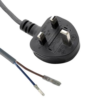 China Industrial Equipment ASTA SASO Approved 3 Pin UK AC Stripped and Tinned Power Cord for sale