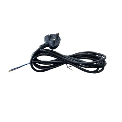 China Industrial Equipment BS Approved PIN 3 UK Plug Available With Cord H03VV-F 3x0.5-0.75mm2 Stripped Type UK Standard Mains End Cord for sale