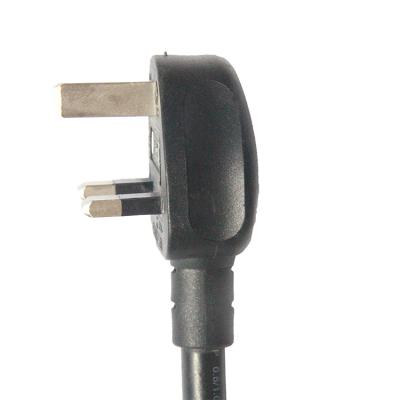 China Industrial Equipment BS Approved 3A 5A 10A 13A 250V H05VVH2-F 2x0.75-1.0mm2 Female End Type Stripped Power Cord for sale