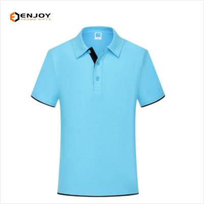 China Lady's Short Sleeve Men's Team Activity Custom Made LOGO Soft Material Cotton Polo Shirt for sale