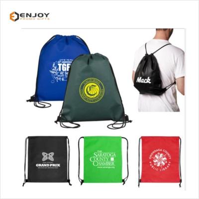 China Waterproof Bespoke Logo Top Quality Non Woven Drawstring Bag / Backpack for sale