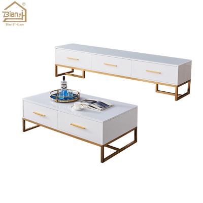 China Luxury Style Living Room TV Bench Adjustable Warm Coffee Table Storage Cabinet TV Stand (Size) for sale