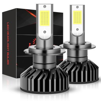 China High Quality Aviation Aluminum+ABS COB 12000LM Auto Parts F2 Led Car Lights Faros H1 H3 9005 9006 H11 H7 H4 Bulb Car Led Headlights for sale