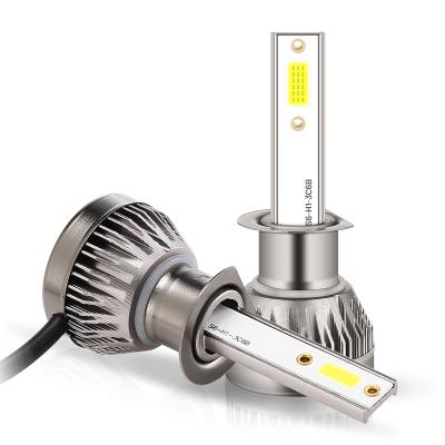 China Aviation Aluminum+ABS Isincer 6000K White Auto Led Mini Car LED Light H7 Headlight Bulb for sale